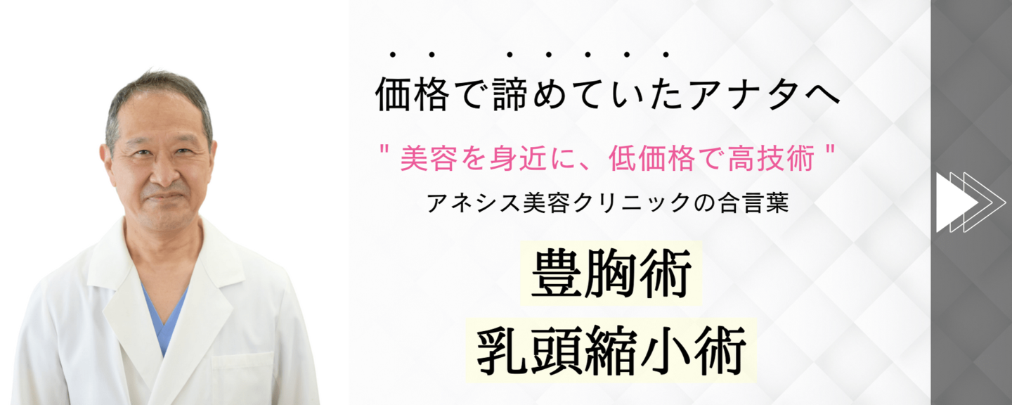 豊胸術、乳頭縮小術